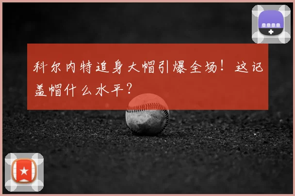 科尔内特追身大帽引爆全场！这记盖帽什么水平？