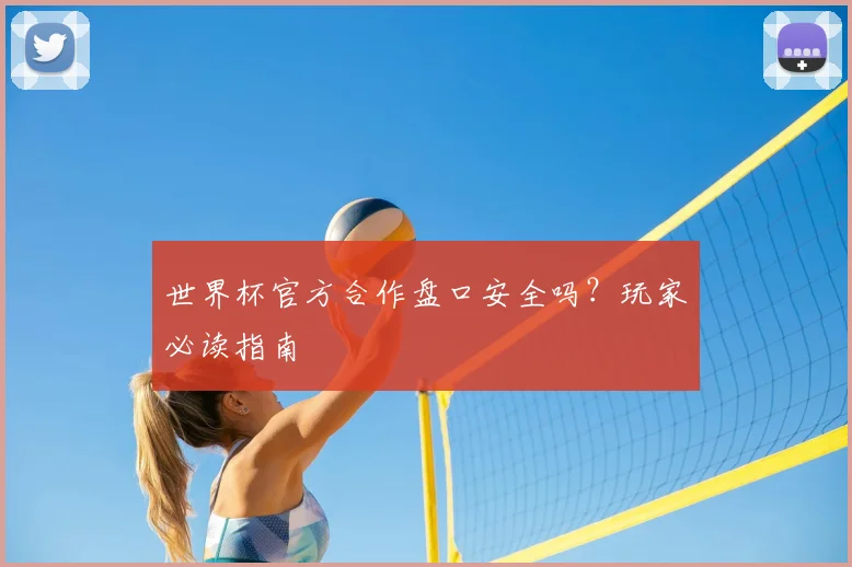 世界杯官方合作盘口安全吗？玩家必读指南