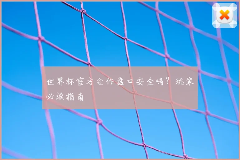世界杯官方合作盘口安全吗？玩家必读指南